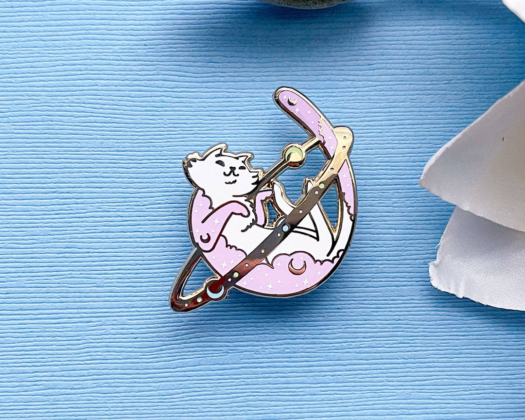 Cosmic Cat Enamel Pin