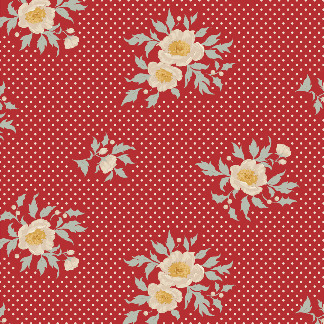 Merry Little Christmas by the 1/4 Yard - Joy Red