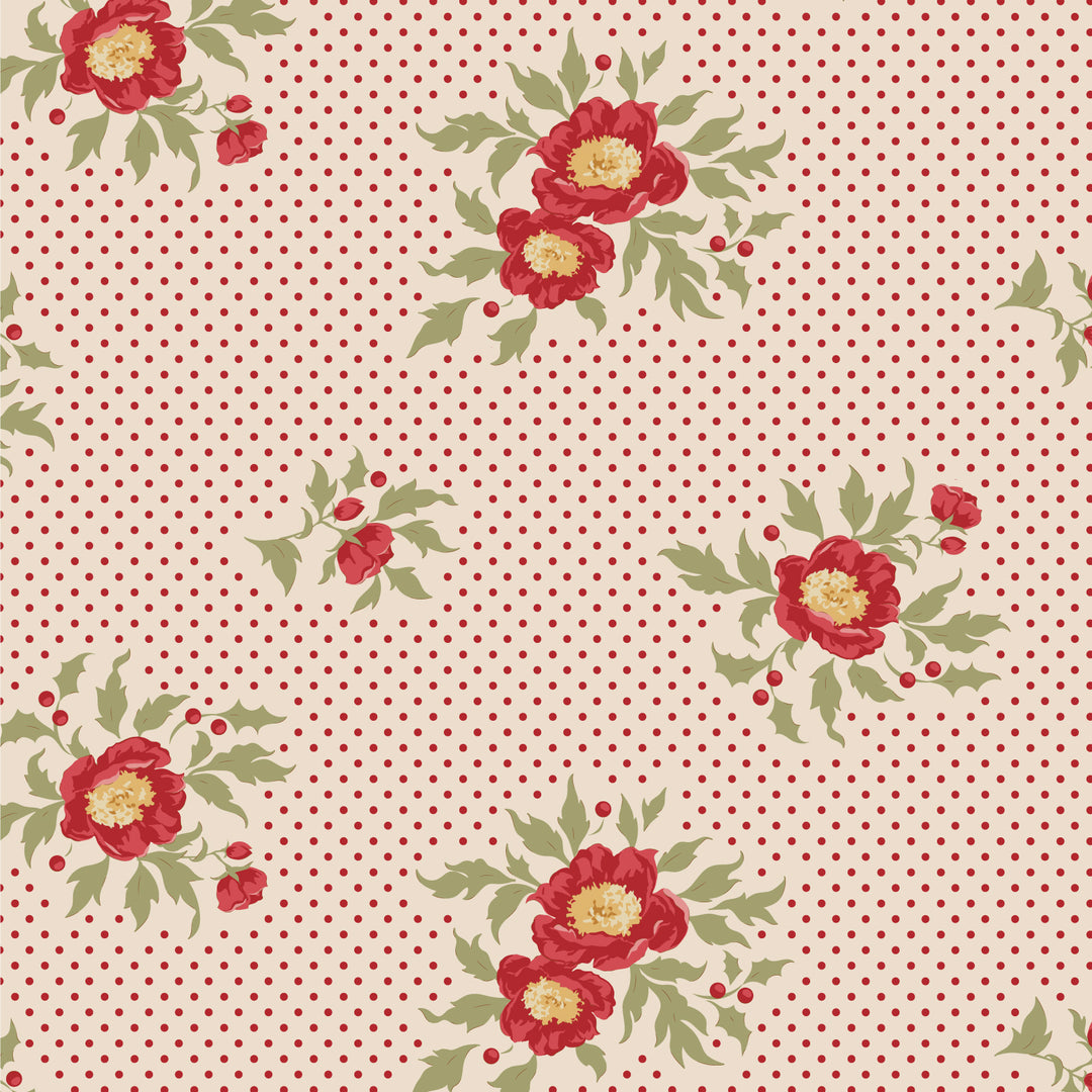 Merry Little Christmas by the 1/4 Yard - Joy Cream