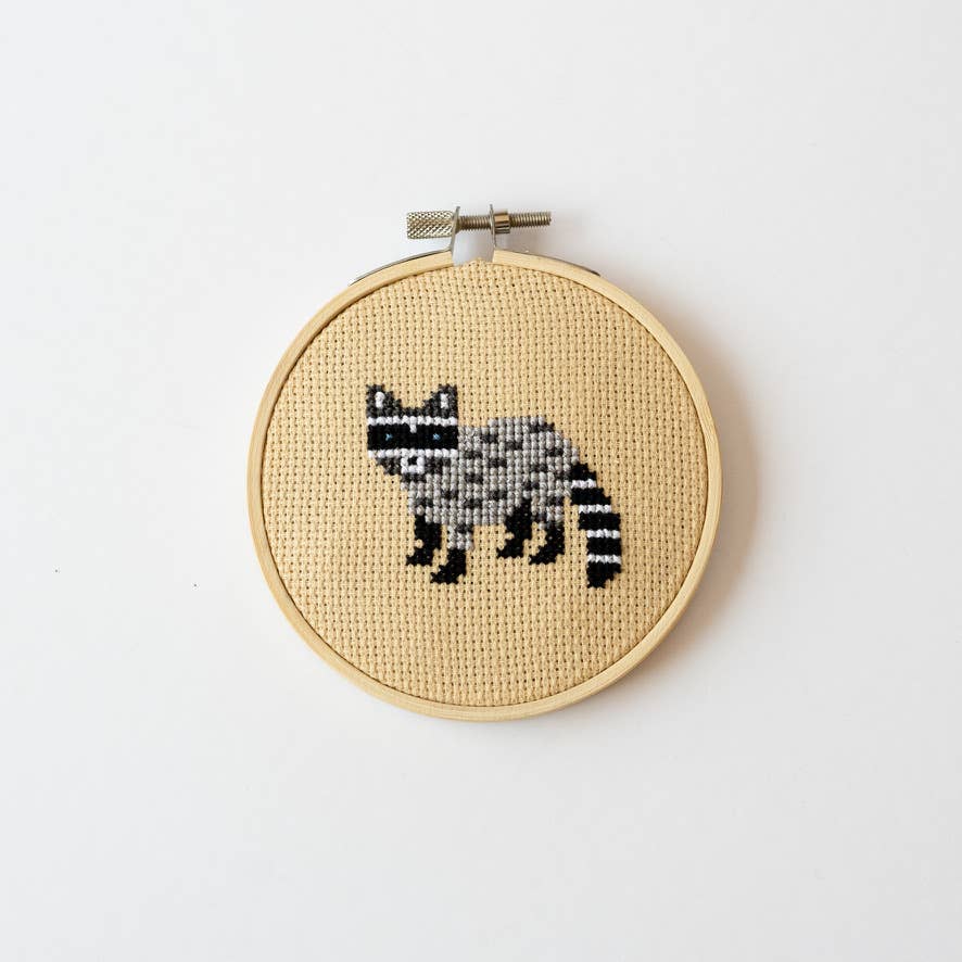 Racoon Cross Stitch Kit
