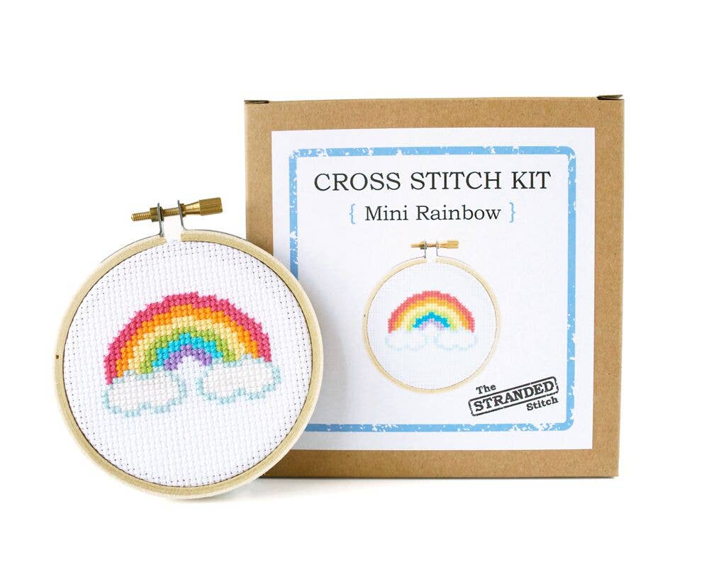 Mini Rainbow Cross Stitch Kit