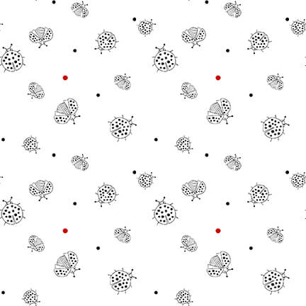 Lower the Volume by the 1/4 Yard - Ladybugs