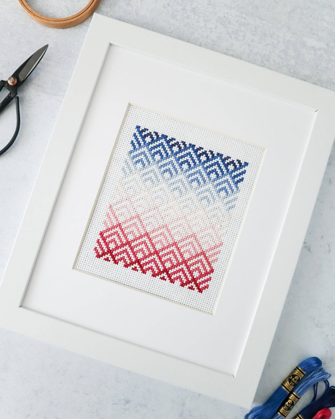 Cabin Peaks Cross Stitch Pattern