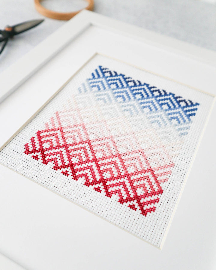 Cabin Peaks Cross Stitch Pattern