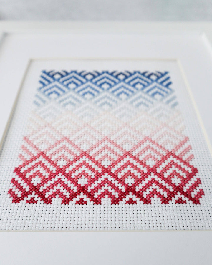 Cabin Peaks Cross Stitch Pattern