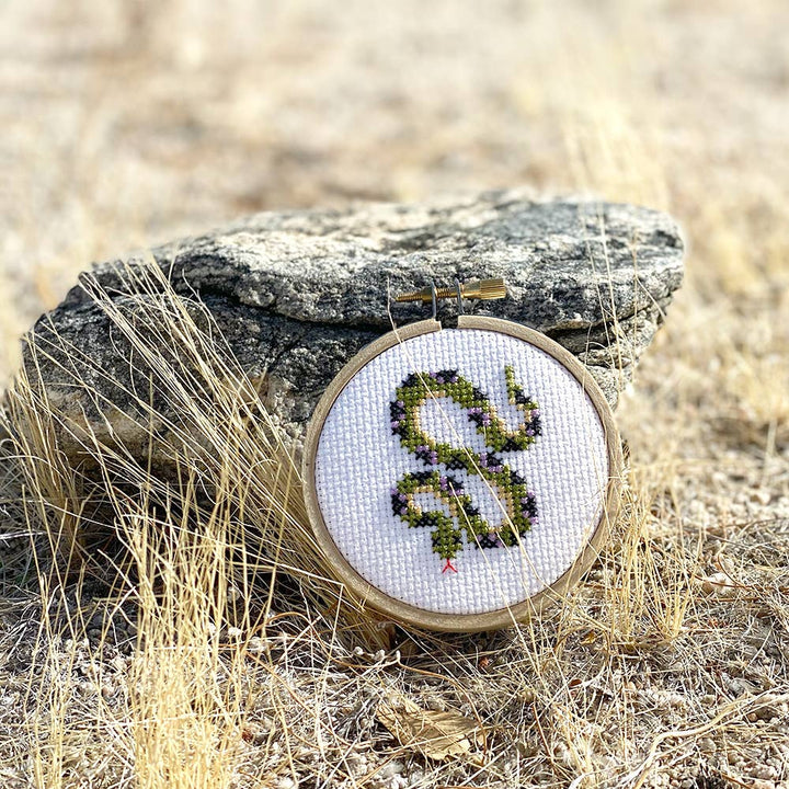 Snake DIY Mini Cross Stitch Kit