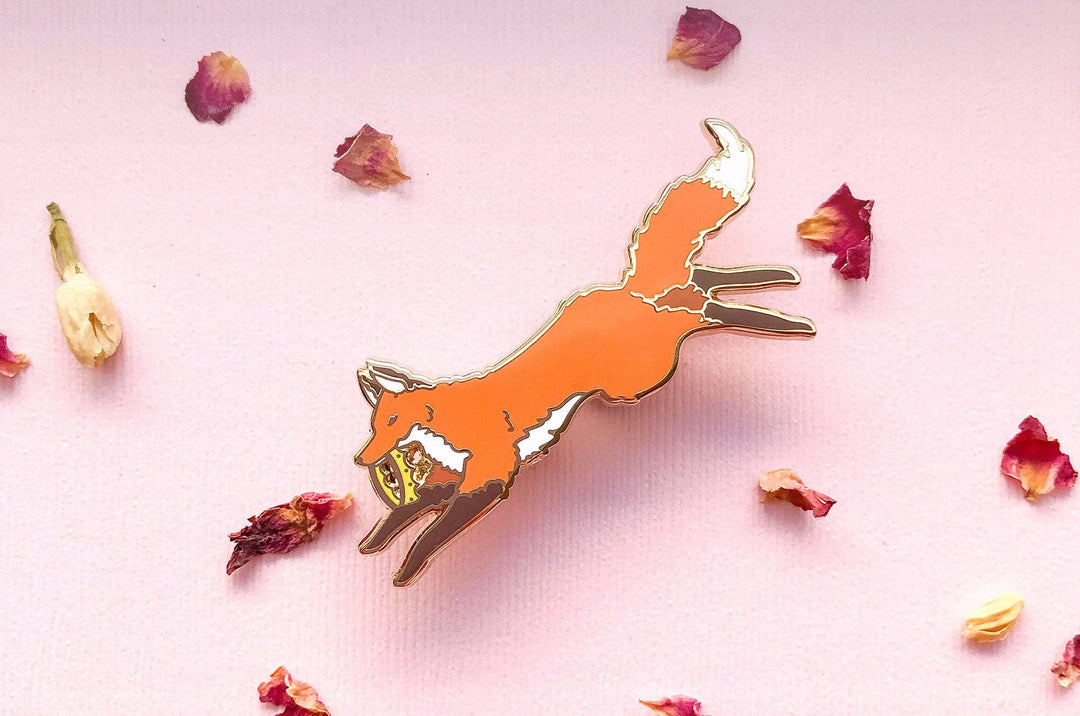 Red Fox Usurper Enamel Pin