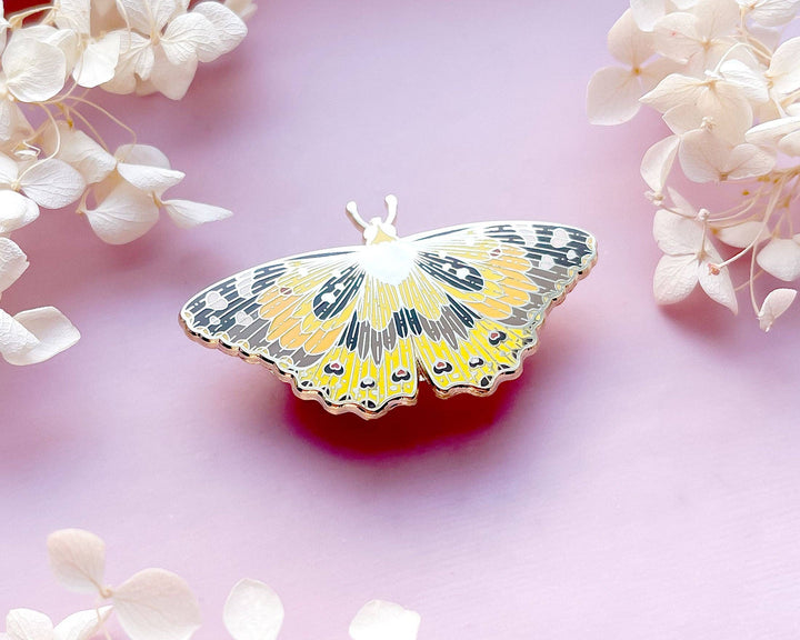 Painted Lady Butterfly Enamel Pin