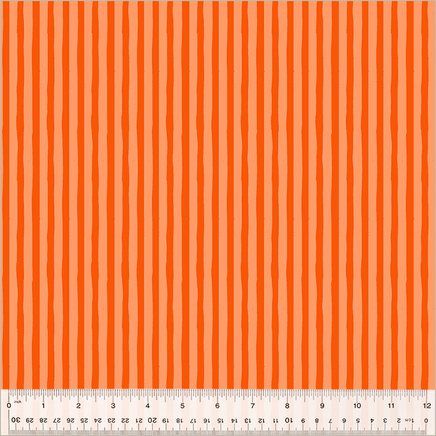Ruby & Bee by the 1/4 Yard - Drawn Stripe Peachy