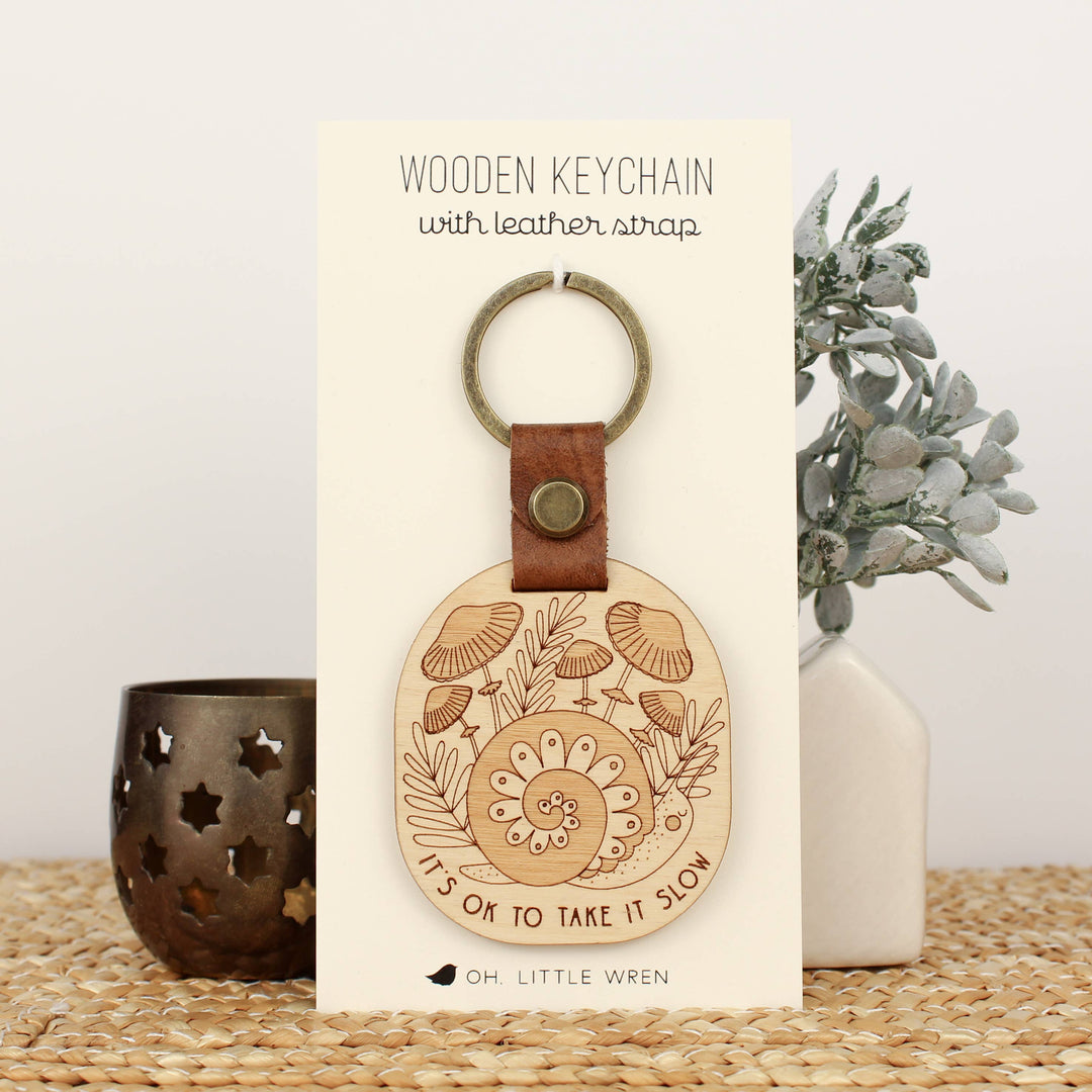 Forest Snail Keychain