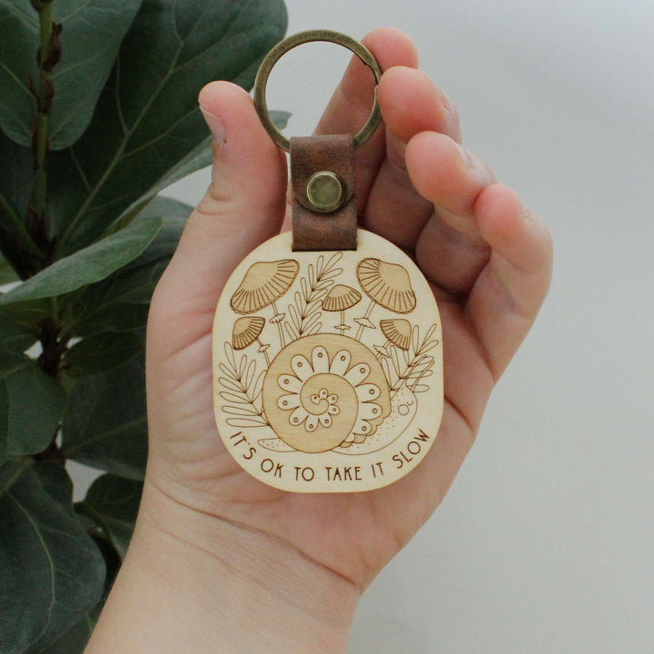 Forest Snail Keychain