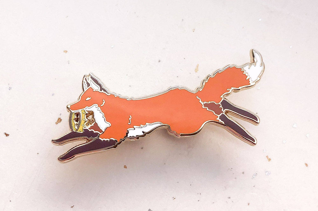 Red Fox Usurper Enamel Pin