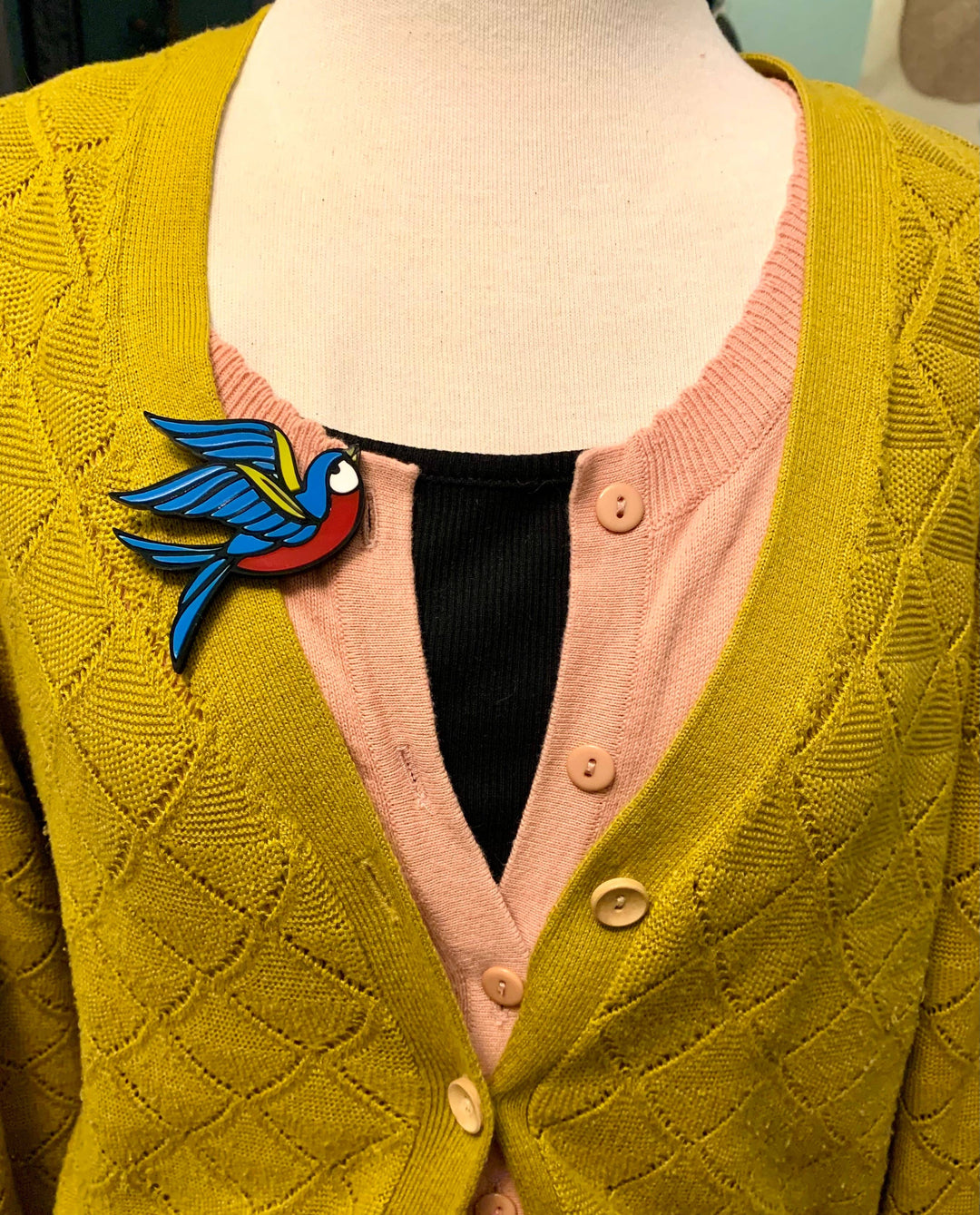 Vintage Swallow Brooch