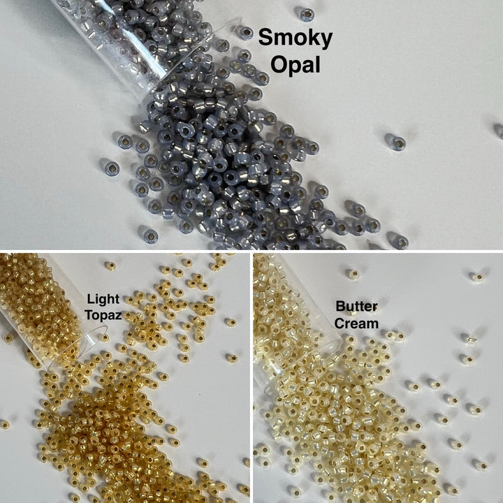 Miyuki Silverlined Alabaster Beads