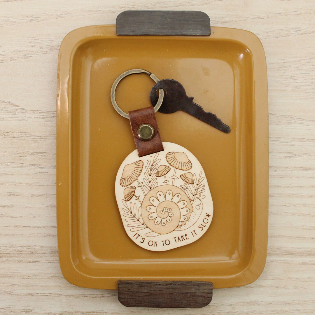Forest Snail Keychain