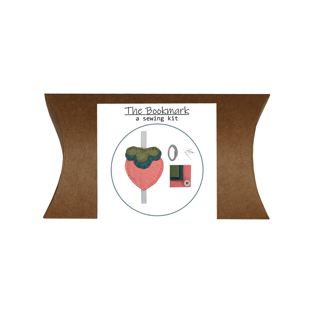 Strawberry Bookmark Sewing Kit