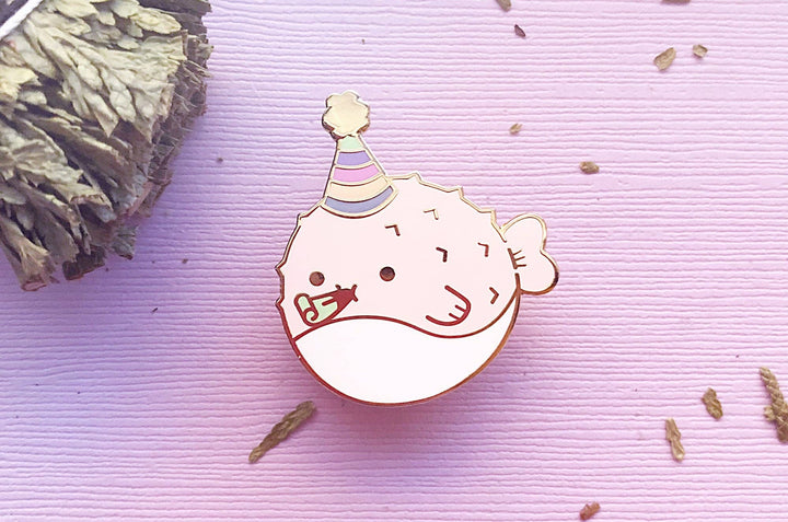 Party Puffer Enamel Pin