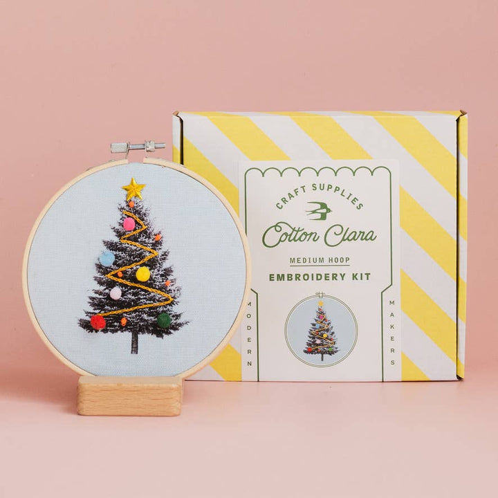 Christmas Tree Embroidery Hoop Kit