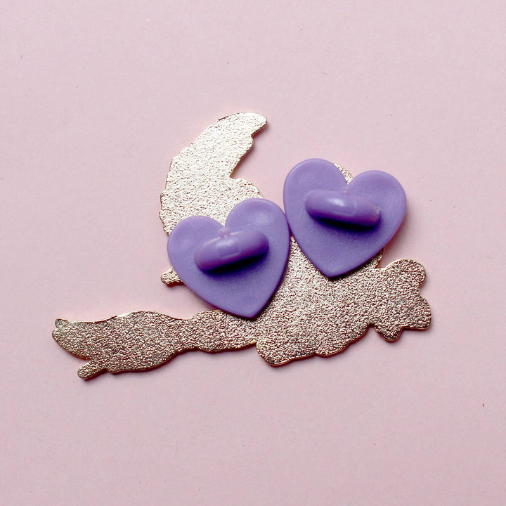Broomstick Cat Enamel Pin