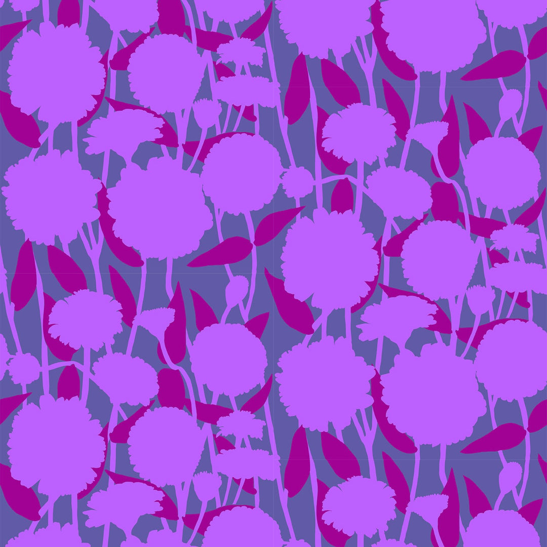 Silhouette by the 1/4 Yard - Grape