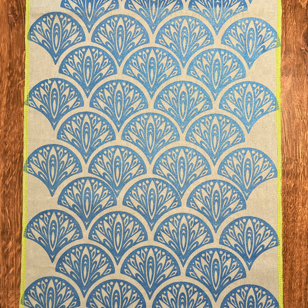 Blue Peacock Table Runner