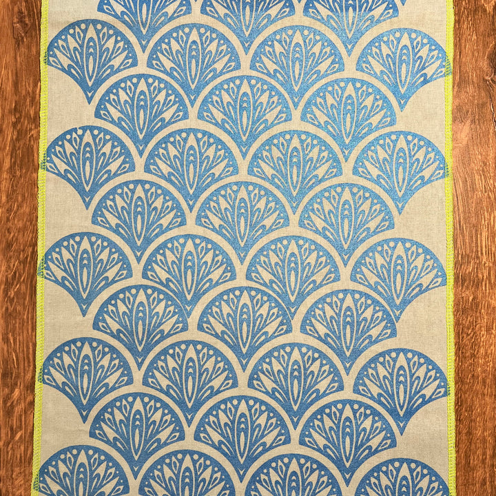 Blue Peacock Table Runner