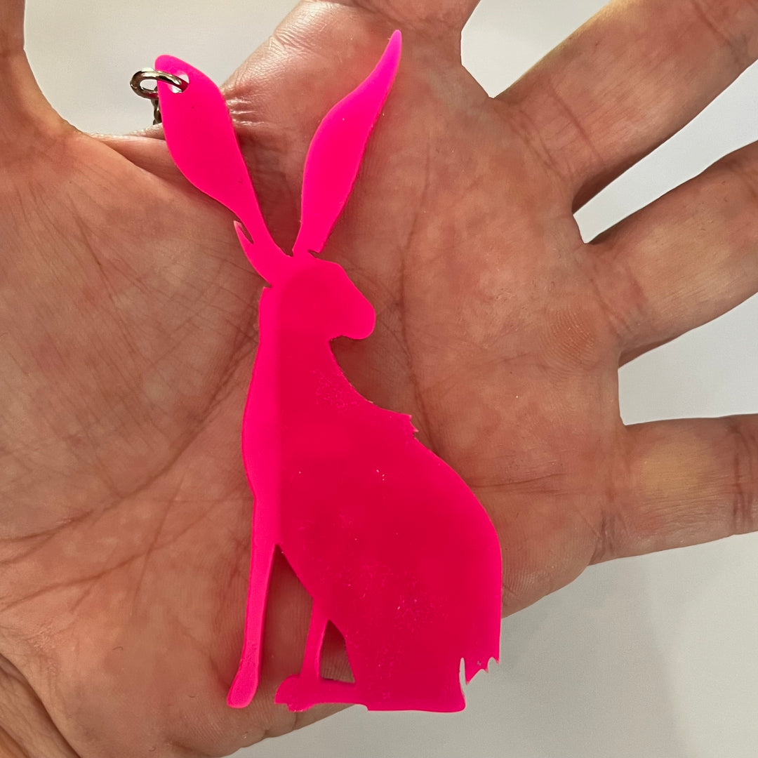 Skeleton Hare Keychains