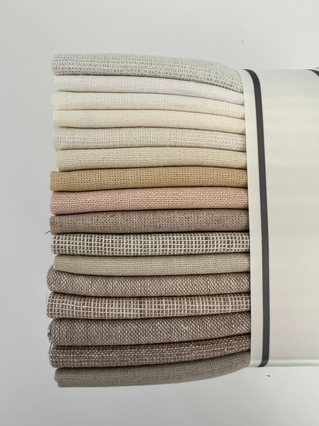Essex Linen Fat Quarter Collection ~ Not Quite White