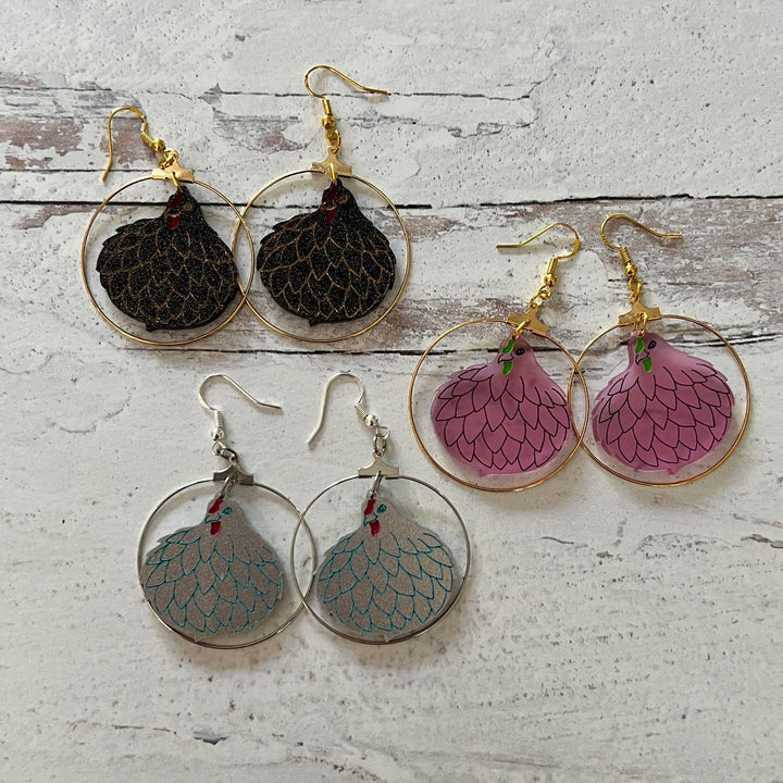 Cluck Earrings