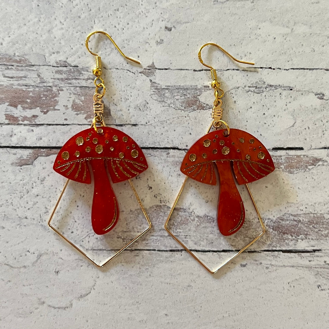 Mushroom Earrings