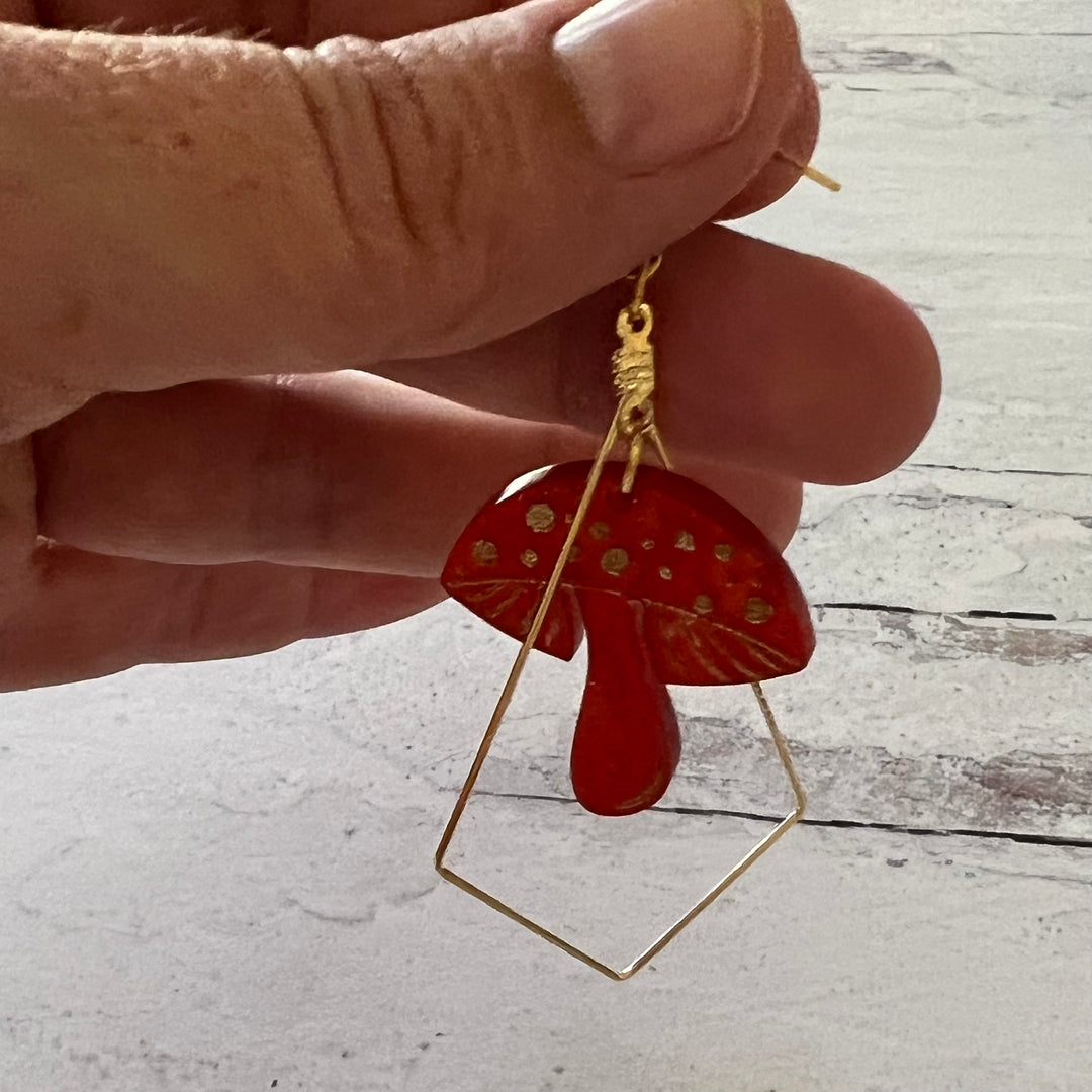 Mushroom Earrings
