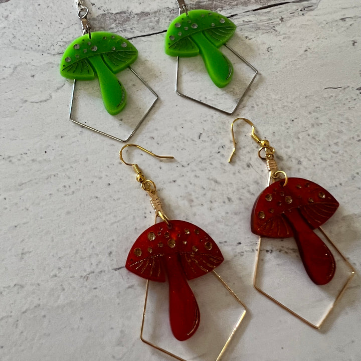 Mushroom Earrings