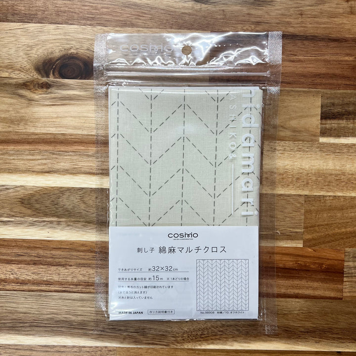 Cosmo Sashiko Cotton & Linen Precut Fabric ~ Neutrals