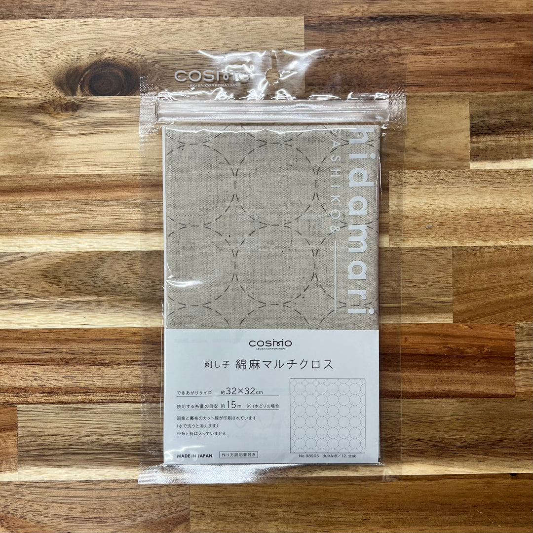 Cosmo Sashiko Cotton & Linen Precut Fabric ~ Neutrals