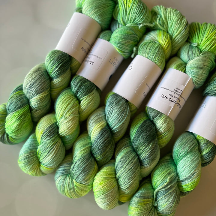 Silk & Merino Superwash Yarn - Radioactive