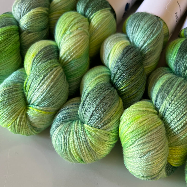 Silk & Merino Superwash Yarn - Radioactive