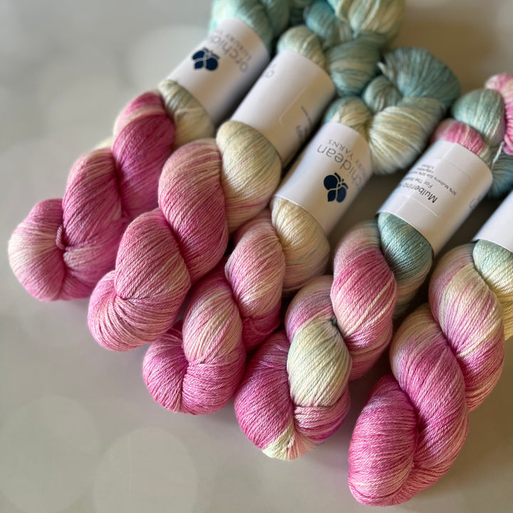 Silk & Merino Superwash Yarn - For the Roses