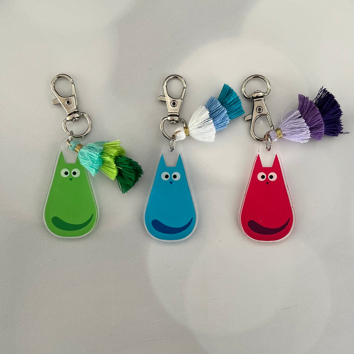 Curious Cat Bag Charms