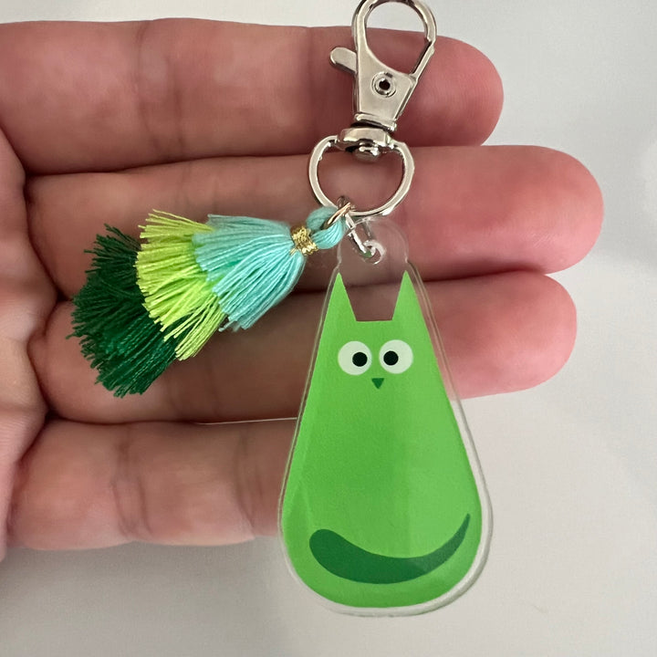 Curious Cat Bag Charms