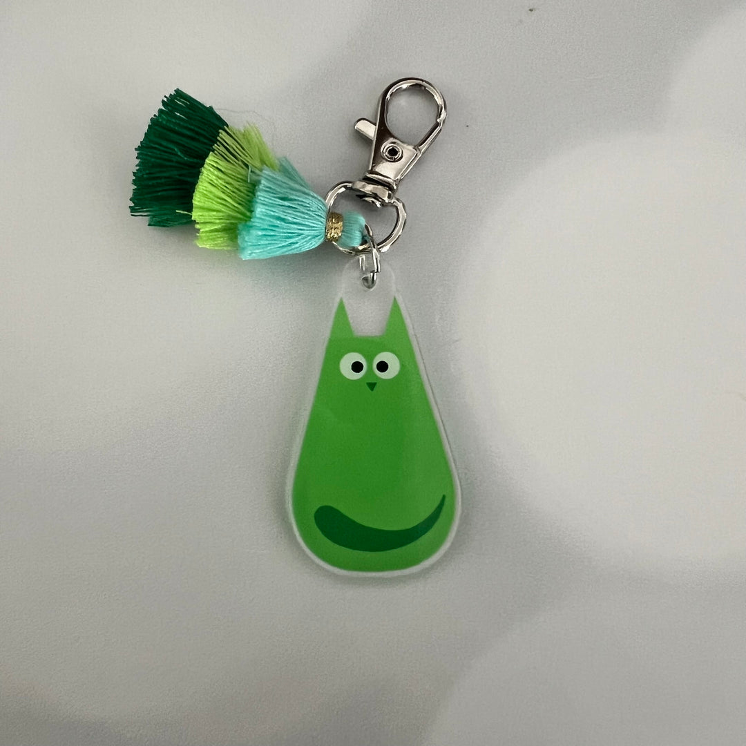 Curious Cat Bag Charms