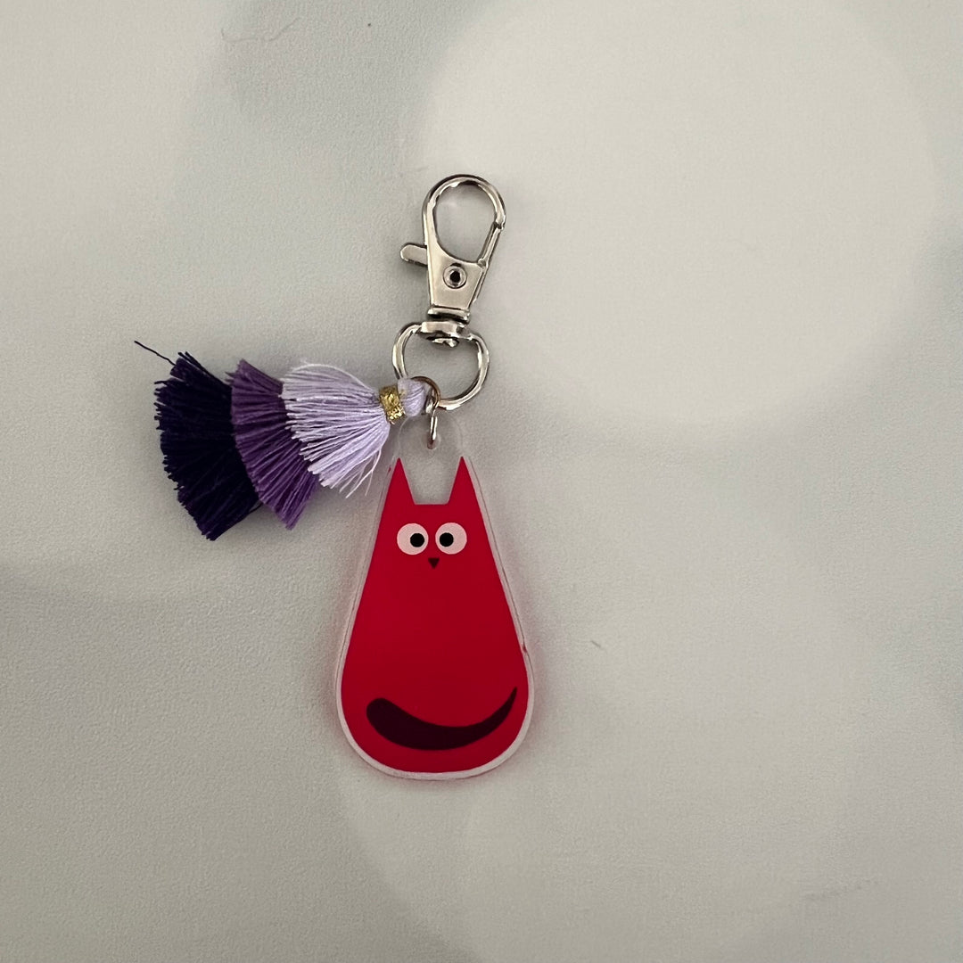 Curious Cat Bag Charms