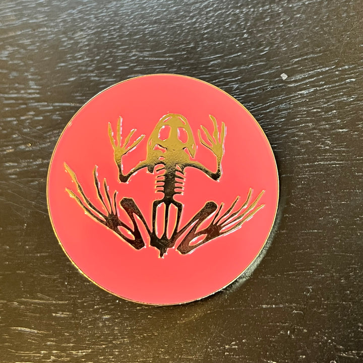 Frog Bones Enamel Pins