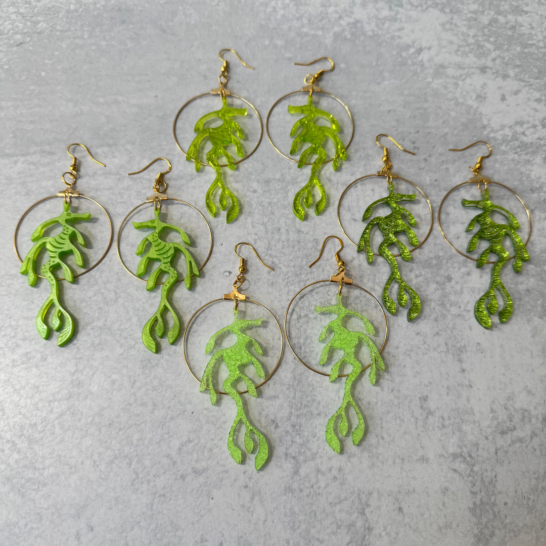 Leafy Sea Dragon Earrings