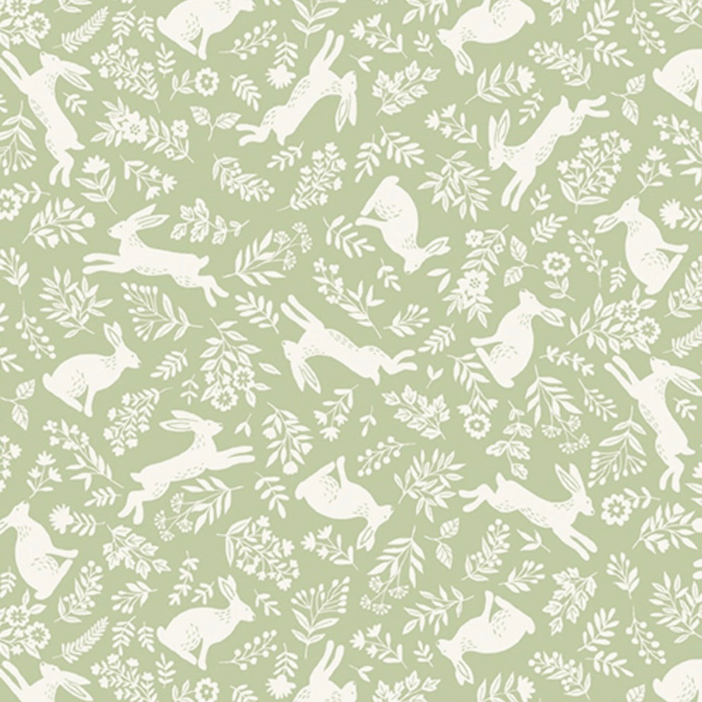 Foxwood by the 1/4 Yard - Hares Green