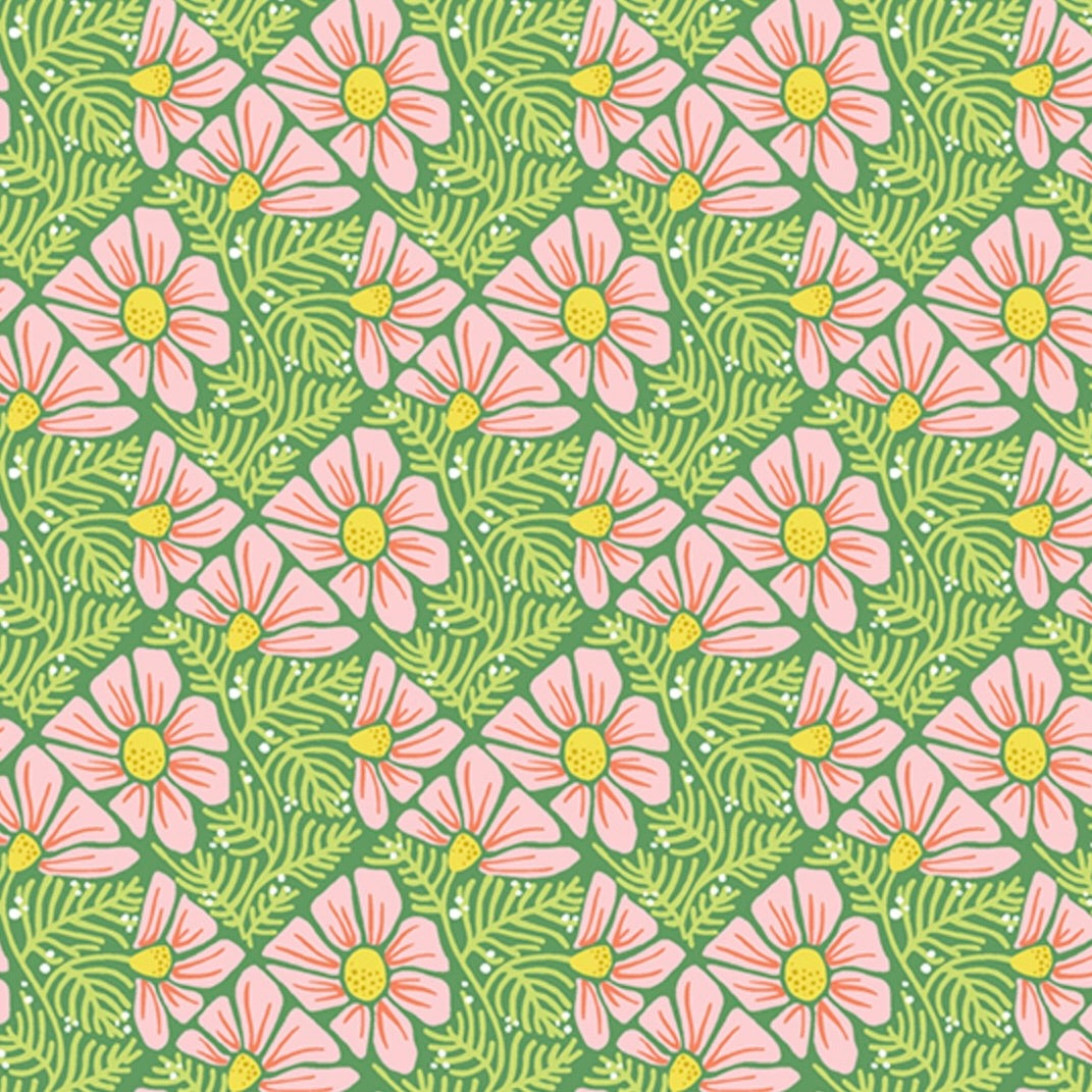 Moonlit Garden by the 1/4 Yard - Pink