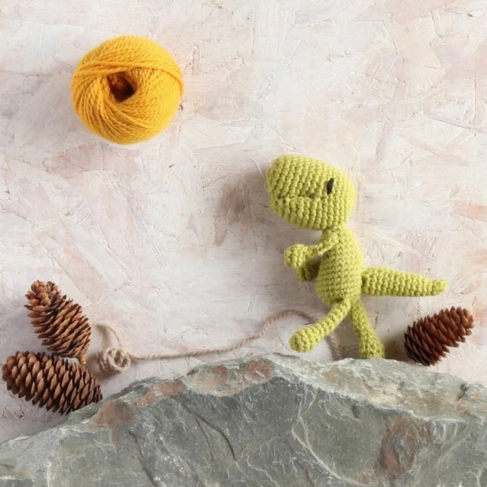 Mini Gregor the T-Rex Crochet Kit
