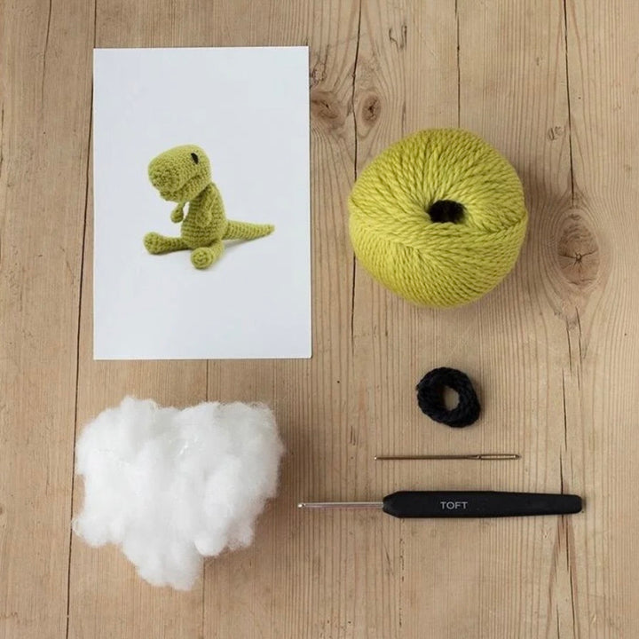 Mini Gregor the T-Rex Crochet Kit