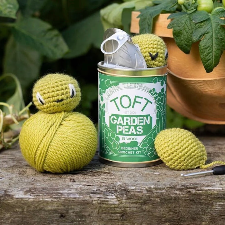 Garden Peas in a Can Crochet Kit