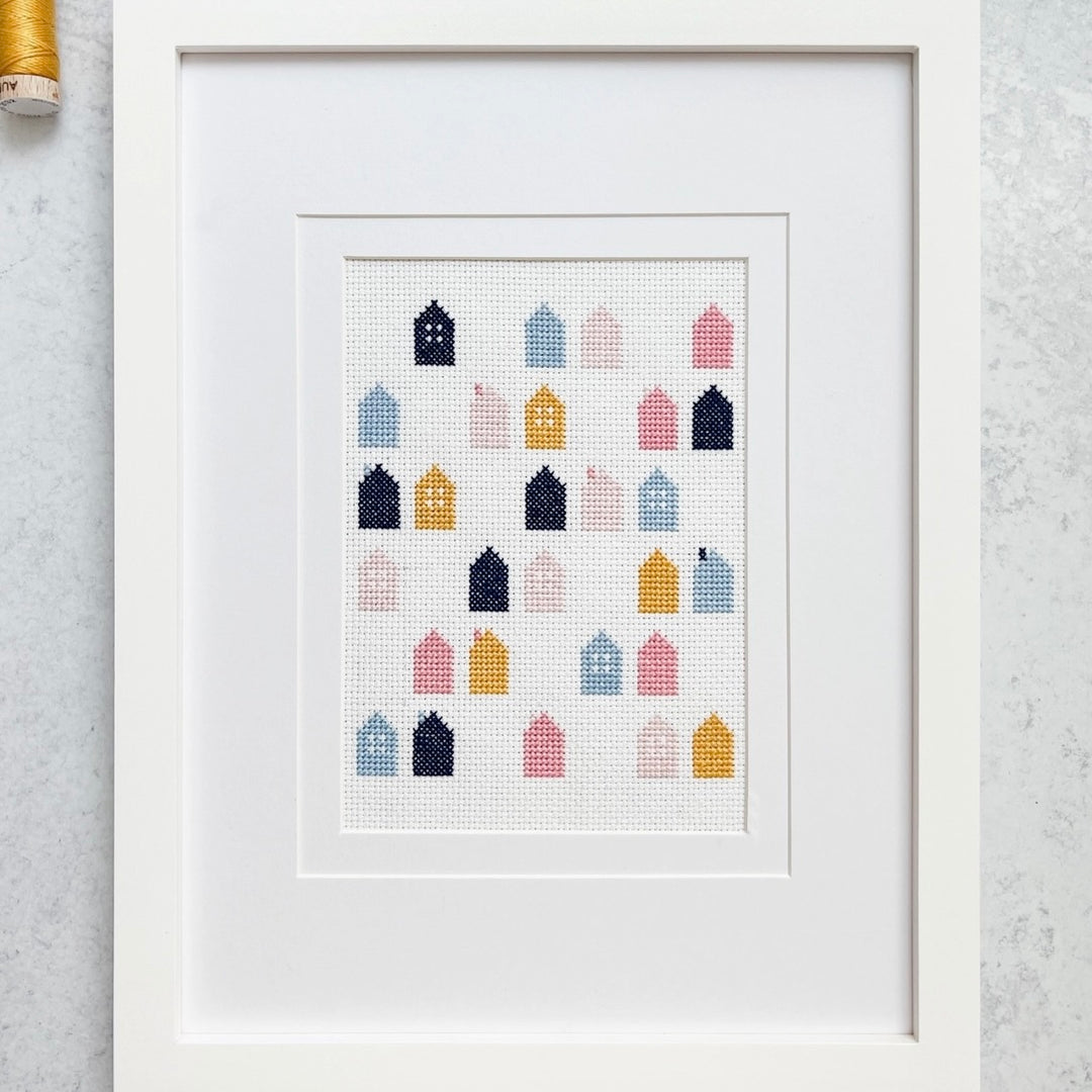 Cotton + Joy Cozy Village Cross Stitch Pattern