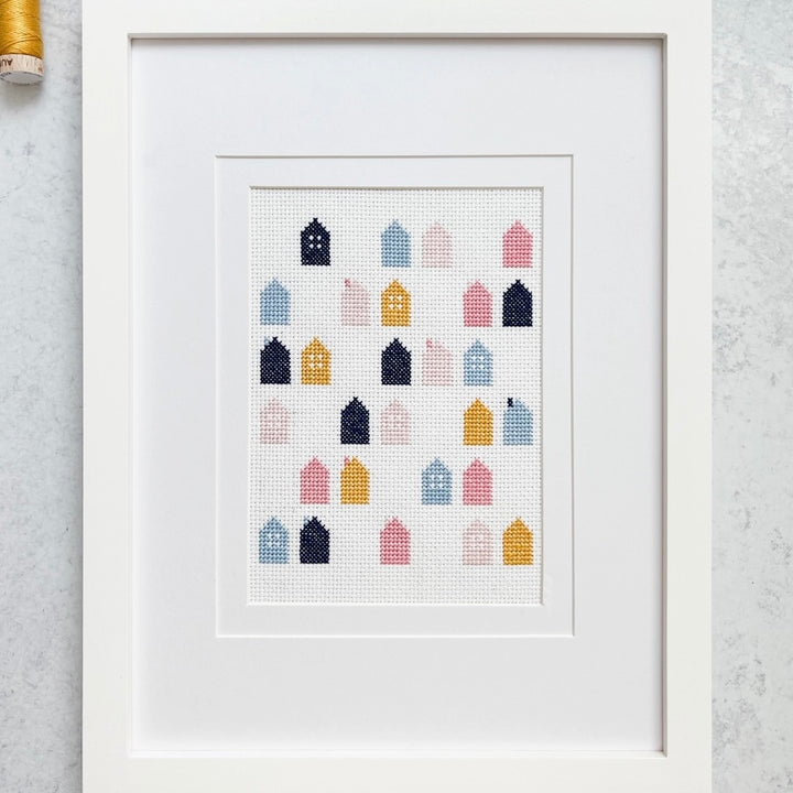 Cotton + Joy Cozy Village Cross Stitch Pattern